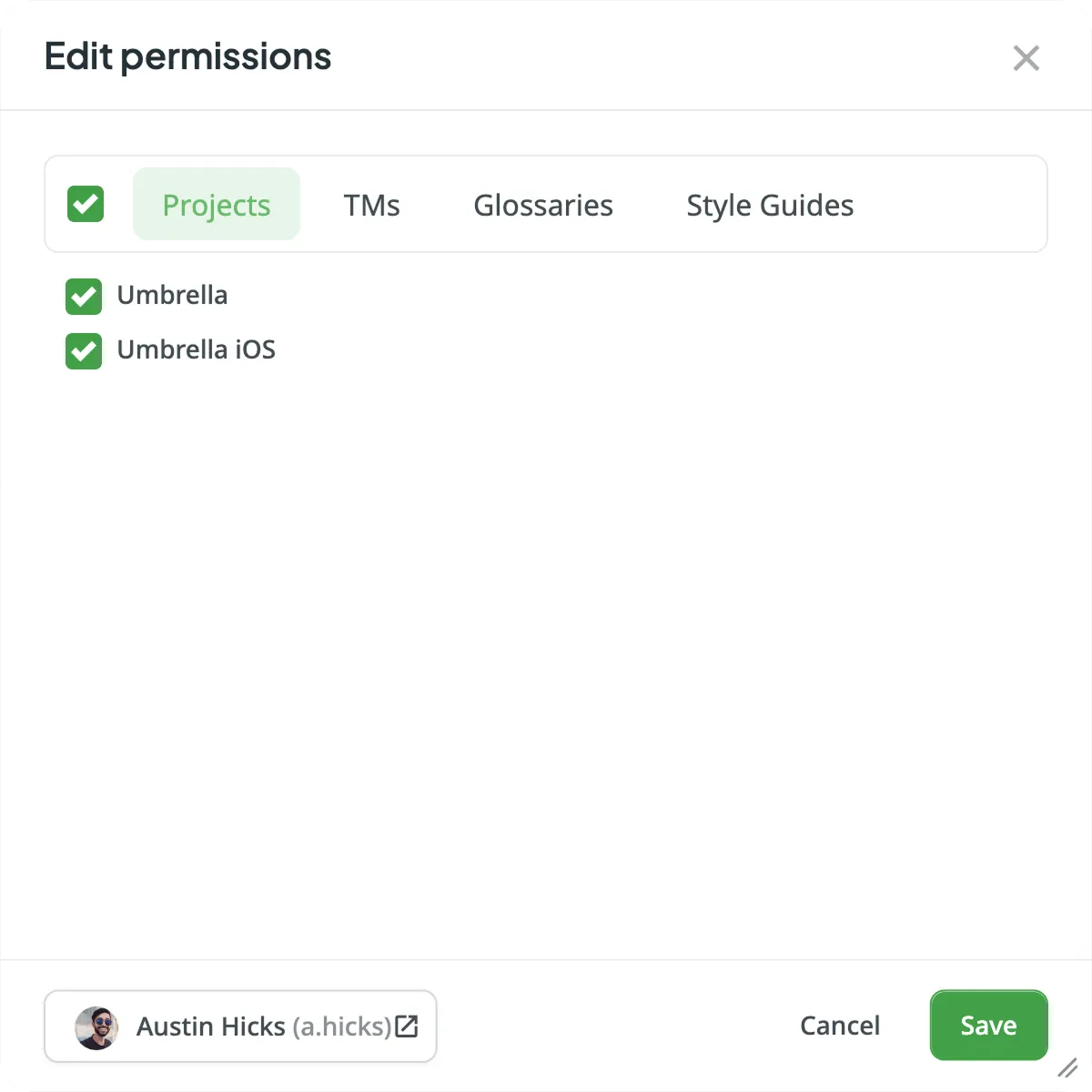 Edit permissions